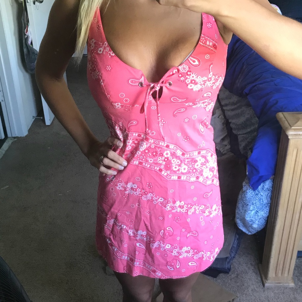 Lucy Love 💗 vintage-y “Ginger” Dress CoralPink XS